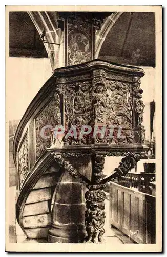 Cartes postales Guimiliau Interieur de I Eglise La Chaire