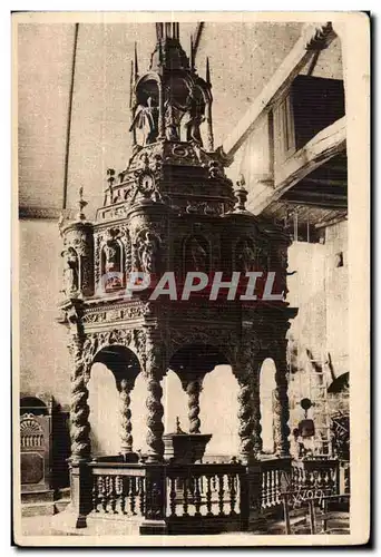 Ansichtskarte AK Guimiliau Interieur de l Eglise Le Baptistere