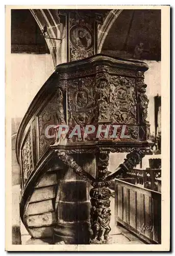 Cartes postales Guimiliau Interieur de I Eglise la Chaire