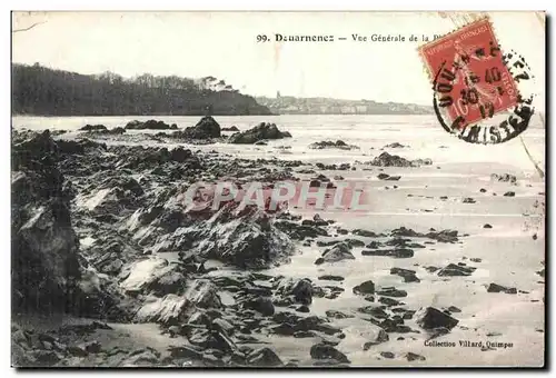 Cartes postales Douarnenez Vue generale de la plage