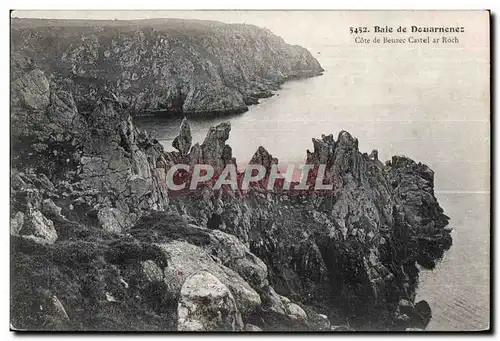 Ansichtskarte AK Baie de Douarnenez Cote de beuzee Castle ar Roch