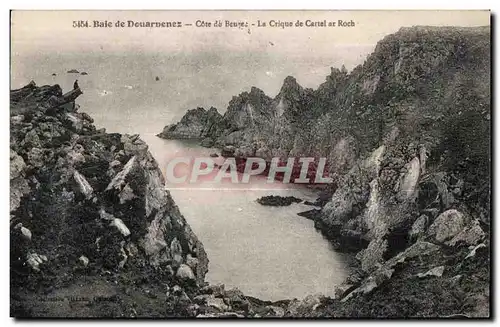 Ansichtskarte AK Baie de Douarnenez Cote de Beuzee La Crique de Cartel ar Roch