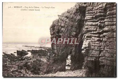 Cartes postales Morgat Cap de la Chevre Le temple Grec (Visible a Maree basse)