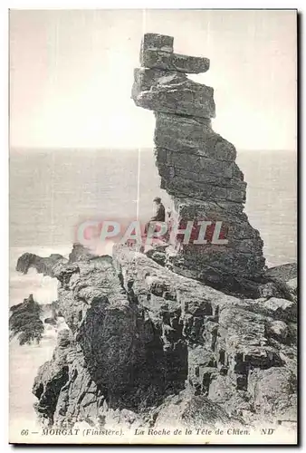 Cartes postales Morgat (Finistere) La Roche de la tete de Chien