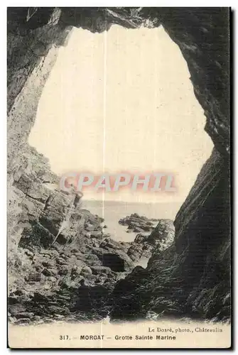 Cartes postales Morgat Grotte Sainte Marine