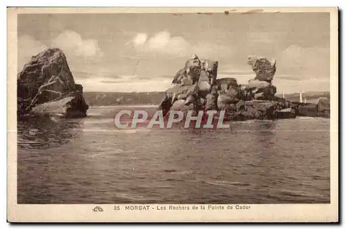 Ansichtskarte AK Morgat Les Rochers de la pointe de cador