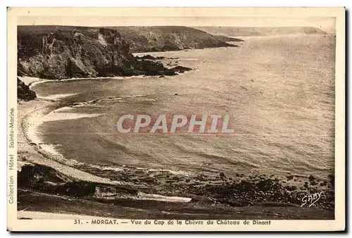 Cartes postales Morgat Vue du cap de la Chevre du Chateau de Dinant