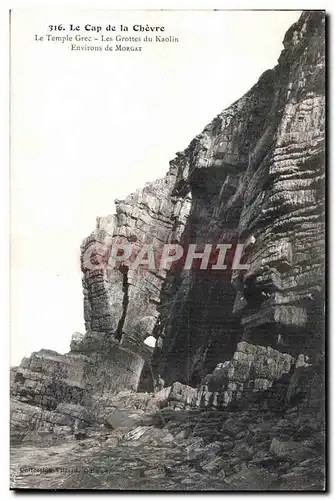 Ansichtskarte AK Le Cap de La Chevre Le Temple Gres les Grottes du kaolin Environs de Morgat