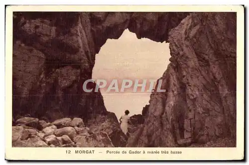 Cartes postales Morgat Percee de Gador a Maree tees Basse