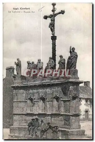 Cartes postales Confort Calvaire Facade Est Enfants