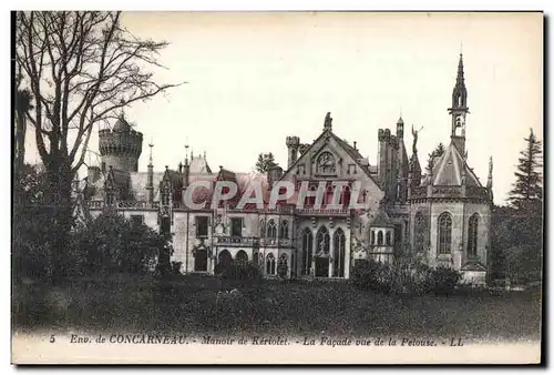 Ansichtskarte AK Enu de Concarneau Manoir de Keriolet La Facade vue de la Pelouse