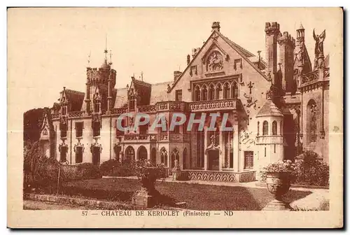 Ansichtskarte AK Chateau De Keriolet (Finistere)