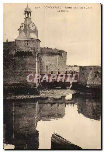 Cartes postales Concarneau Entree de la Ville Close Le Beffroi