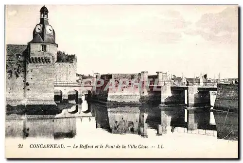 Cartes postales Concarneau Le Befftoi et le Pont de la Ville Close