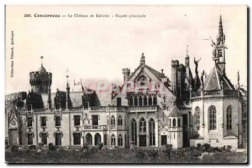 Cartes postales Concarneau Le Chateau de Keriolet