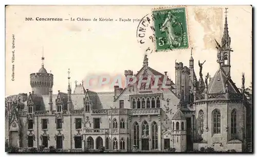 Cartes postales Concarneau Le Chateau de Keriolet Facade