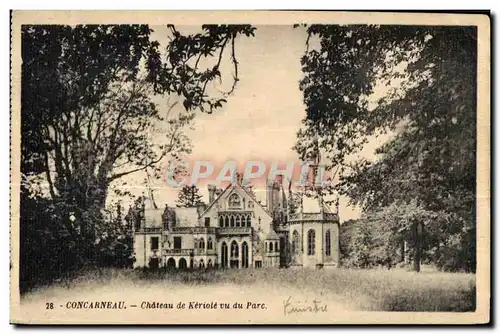 Cartes postales Concarneau Chateau de Keriole vu du Parc