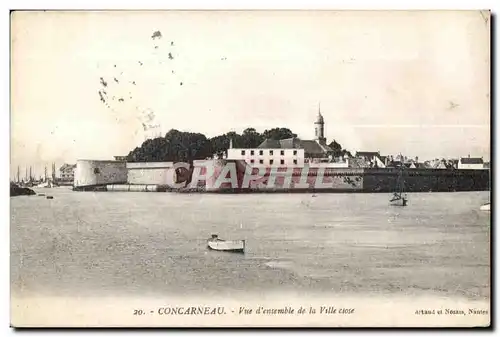 Cartes postales Concarneau Vue d ensemble de la Ville close