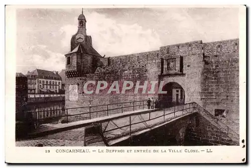 Ansichtskarte AK Concarneau Le Beffroi Et Entree De La Ville Close