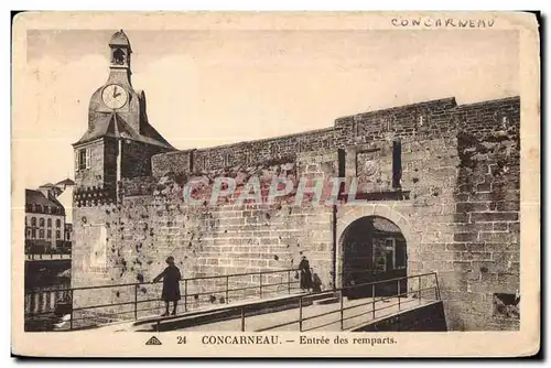 Ansichtskarte AK Concarneau Entree des remparts