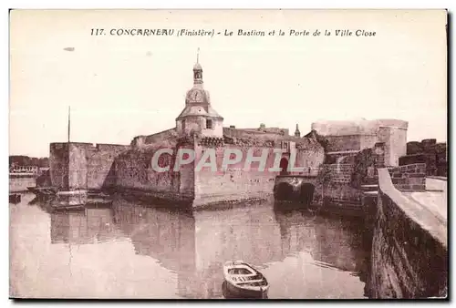 Cartes postales Concarneau (Finistre) Le Bastion et la Porte de la Ville Close