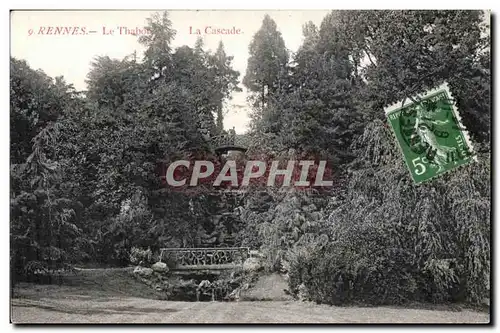 Cartes postales Rennes Le Thabor La Cascade