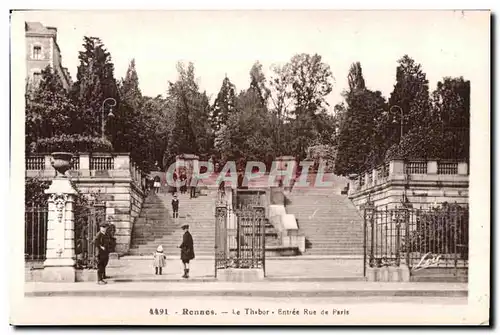 Ansichtskarte AK Rennes Le Thabor Entree Rue de Paris