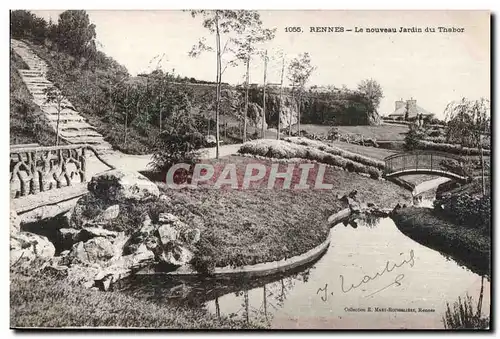 Cartes postales Rennes La nouveau Jardin du Thabor