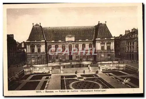 Ansichtskarte AK Rennes Palais de Justice (Monument historique)