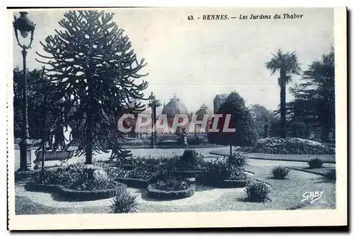 Ansichtskarte AK Rennes Les Jardins du Thabor