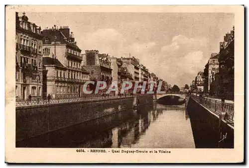 Cartes postales Rennes Quai duguay Trouin et la Vilaine