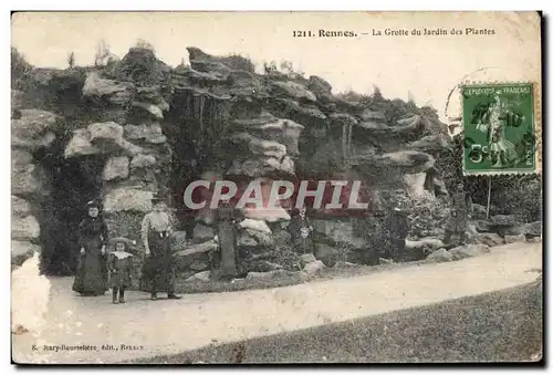 Cartes postales Rennes La Grotte du Jardin des Plantes