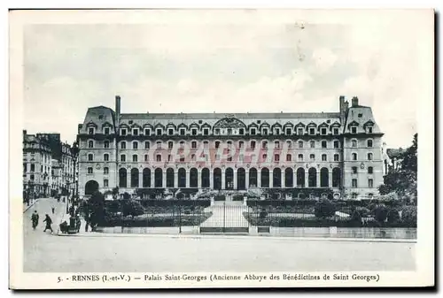 Cartes postales Rennes (I et V) Palais Saint Georges (ancien palais des Benedictines de Saint Georges)