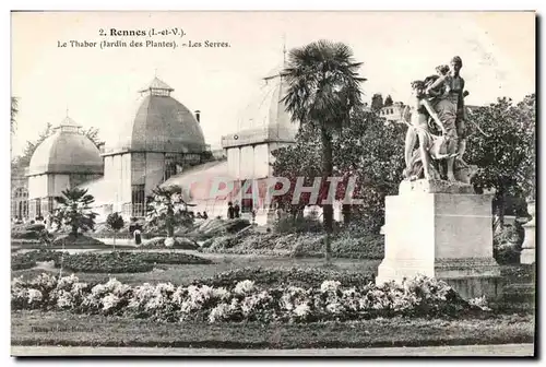 Ansichtskarte AK Rennes (I et V) Le Thabor (Jardin des Plantes) Les Serres