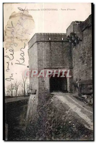 Cartes postales Forteresse de Lichtenberg Porte d Entree