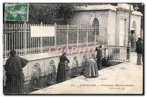 Cartes postales Lourdes Forntaine Miraceuleuse Edition