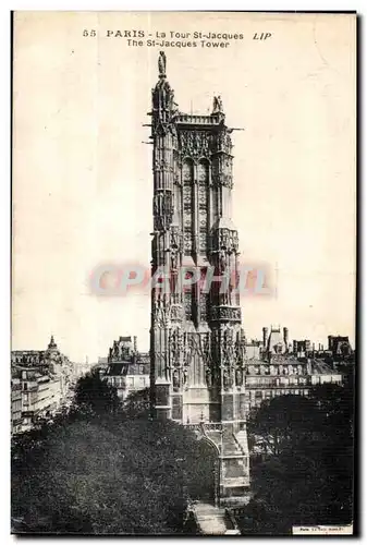 Ansichtskarte AK Paris La Tour St Jacques Lip The St Jacques Tower