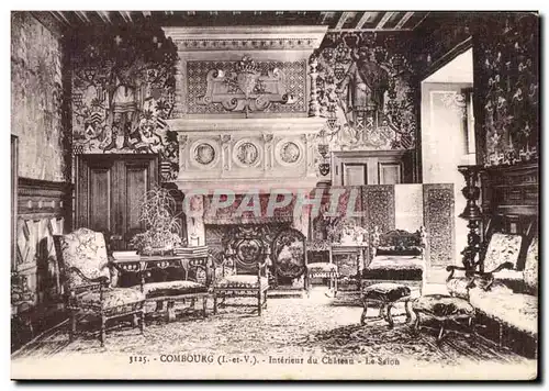 Ansichtskarte AK Combourg (I et V) Interieur du chateau le Saion