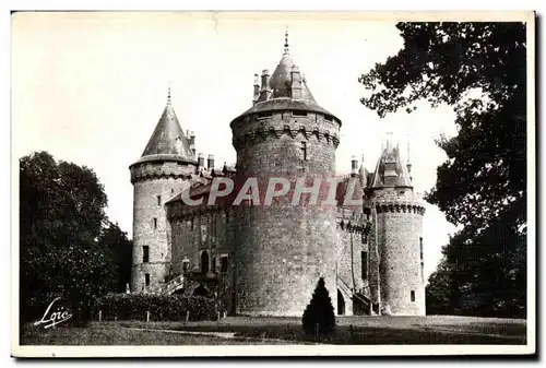 Cartes postales Chateau de Combourg La tour situee a I angle NE appelee par Chateaubriand Tour du Manre plus ele