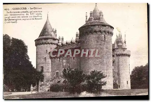 Cartes postales Combourg La Chateau La forteresse actuelle qui annonce une reconstrnction du XV siecle parait av