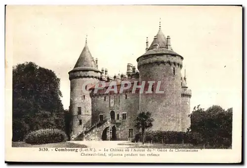 Ansichtskarte AK Combourg Le Chateau ou l Auteur du Genie du Christianisme Chateaubriand Sejourna Pendant son Enf