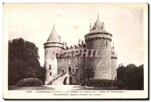 Ansichtskarte AK Combourg La Chateau du l Auteur du &#34Genie du Christlanisme&#34 Chateaubriand sejourna pendant