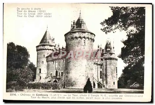 Ansichtskarte AK Chateau de Combourg La Tour situee a l angle appelee par Chateaubriand Tour du Maure plus elevee