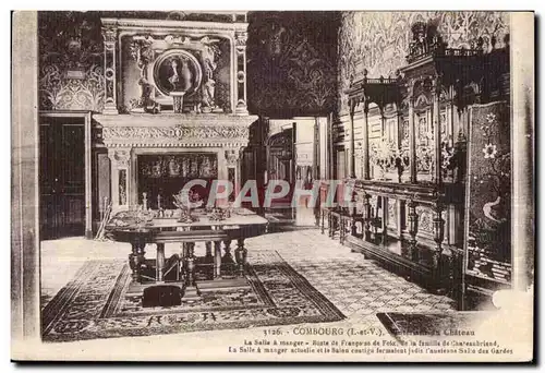 Cartes postales Combourg Terism du Chateau la Salle a manger Buste de Francois de Folx