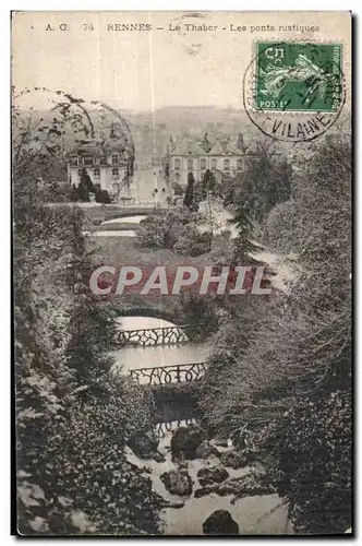 Cartes postales Rennes Le Thabor Les Ponts Rustiques