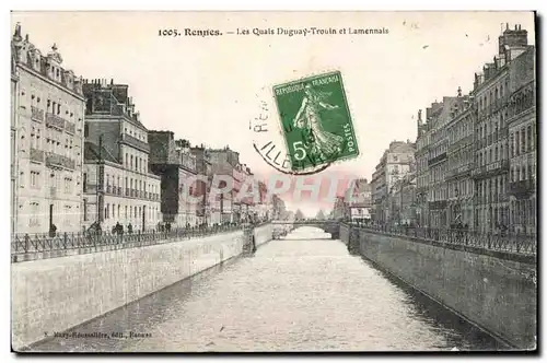 Cartes postales Rennes Les Quals Duguay Trouin et Lamennais