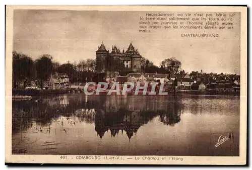 Cartes postales Combourg Le Chateau et l Etang