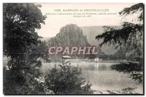 Cartes postales Barrage de Rochetaillee Edifre Tour l alimentation des eaux de St Elienne