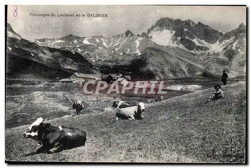 Cartes postales Paturages du lautaret et le Galibier