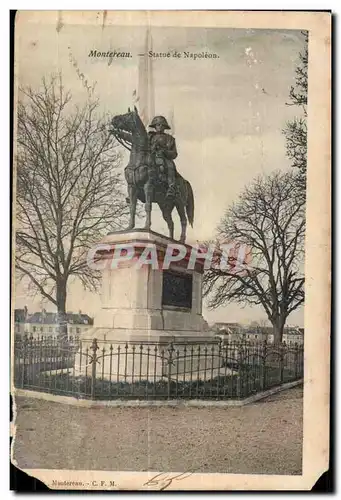 Cartes postales Montereau Statue de Napoleon